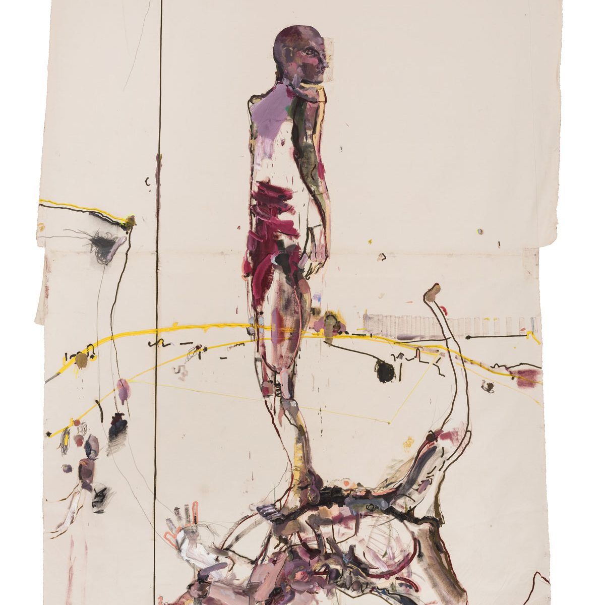 אמיר נווה, ללא כותרת (מלאך ההיסטוריה), 2016. צילום: ענת גיא