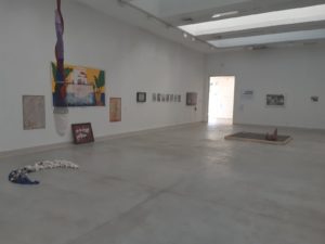 Casual cranes, exhibition space