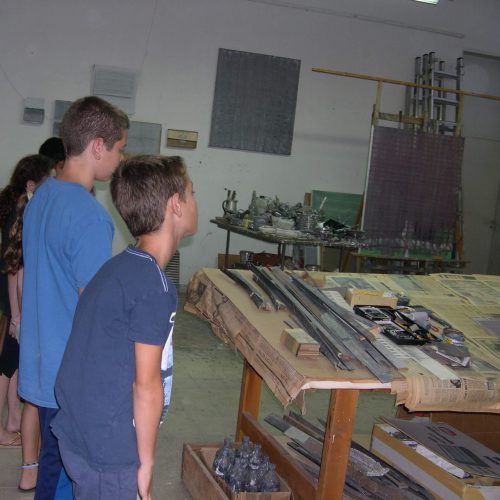 מבקרים בסטודיו של קופפרמן